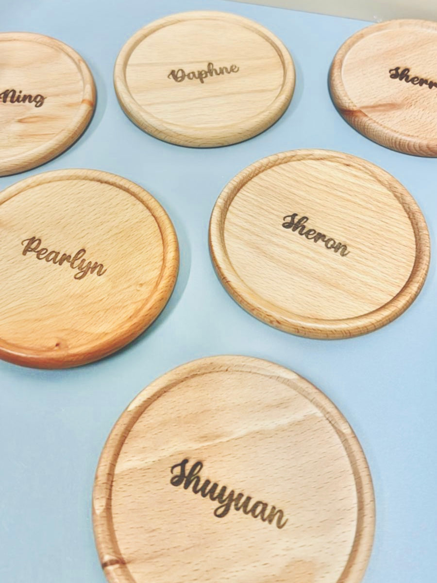(PRE-ORDER) Wooden Coaster with customization