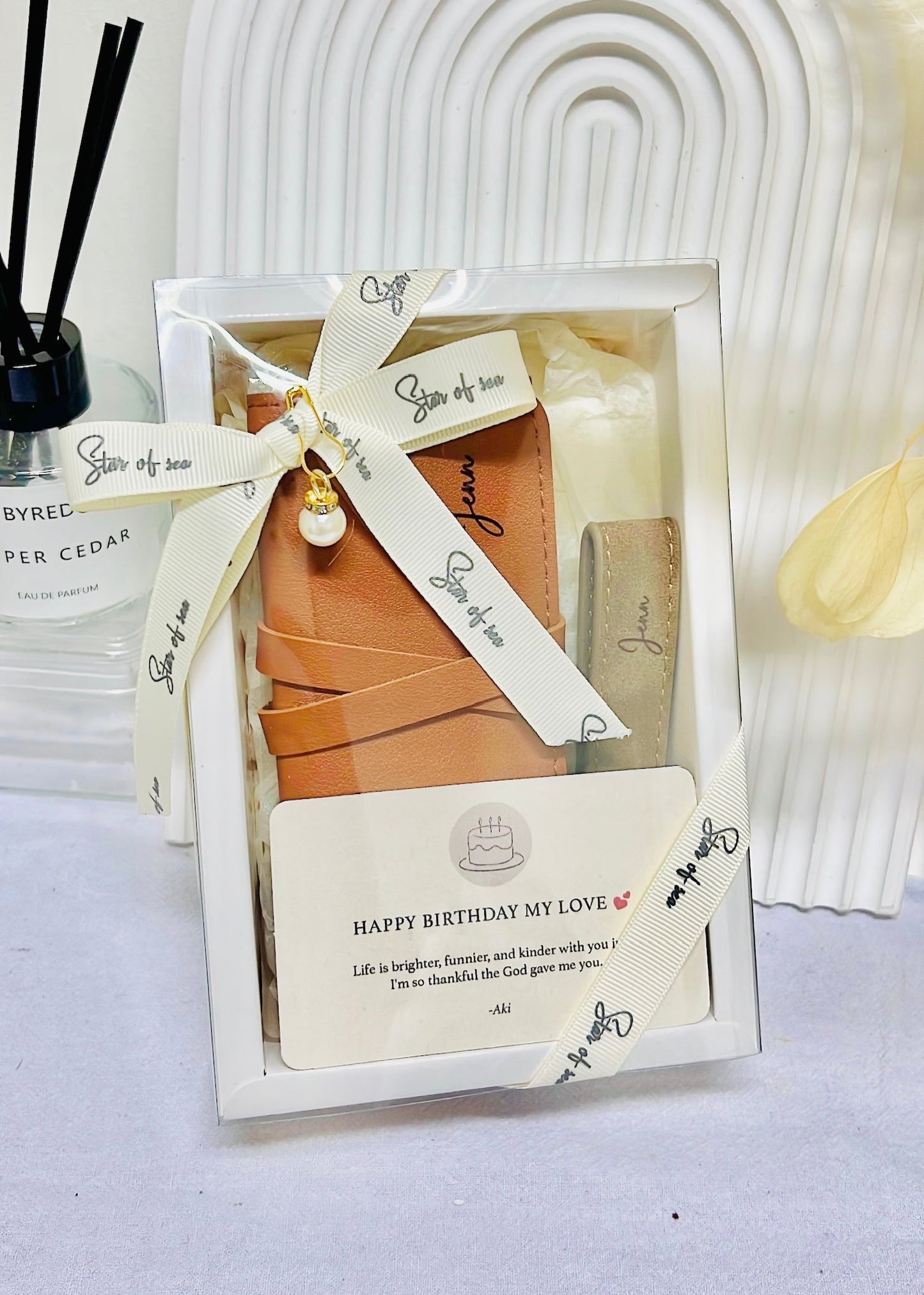 Personalised Pouch & Keychain Gift Set
