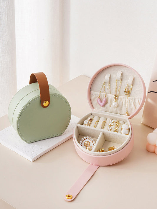 Elegant Round Jewellery Storage Box
